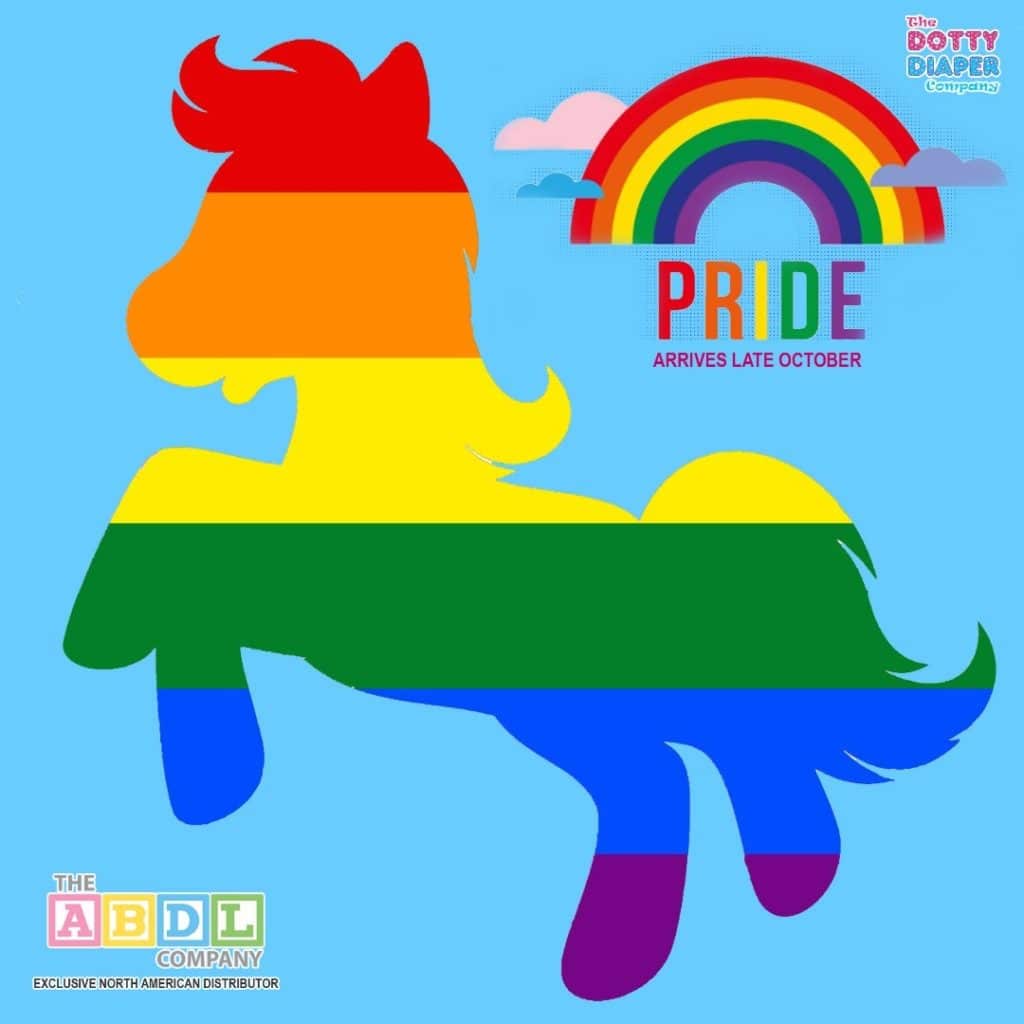 WOW!!! Did you hear about the new Pride diaper from @thedottydiapercompany ??? We are proud to be Dotty’s US partner in bringing these to North America! Pre-orders begin in Sept, with shipping expected late October! Are you excited?