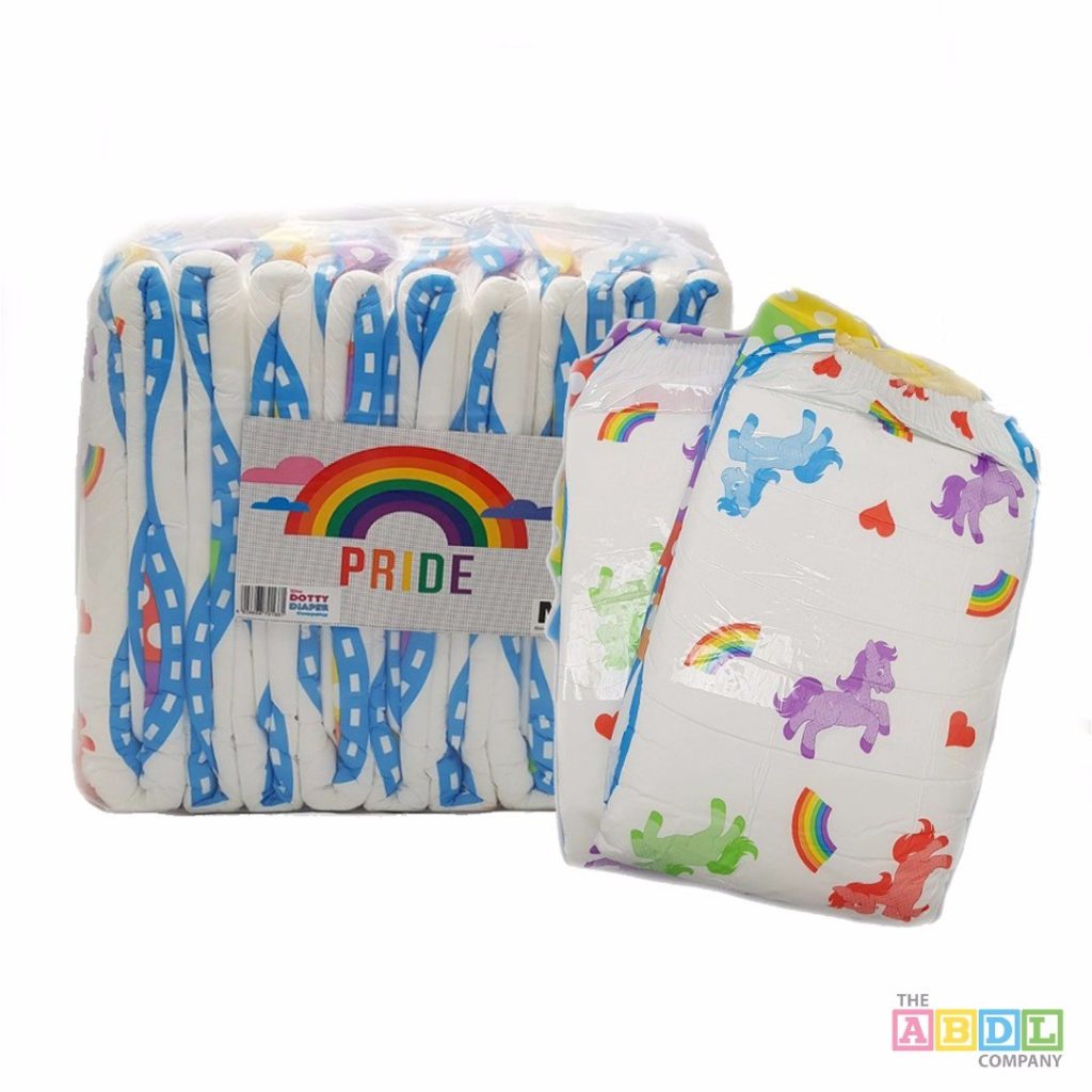 Wow! We’re blown away by the response to the Rainbow Pride Diaper from @thedottydiapercompany are open now! Pre-orders ship mid-January 2018, but don’t wait to order, because they’re going fast! https://abdlcompany.com/shop/adult-diapers/rainbow-pride-adult-diapers/