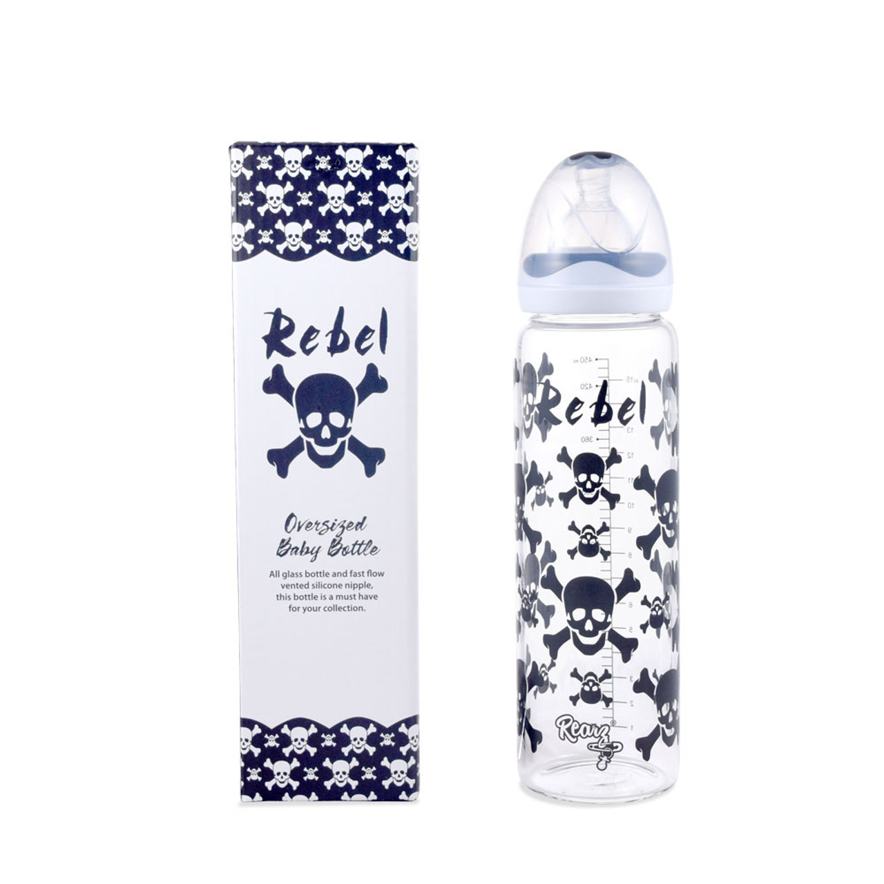 Rebel Skulls Adult Baby Bottle